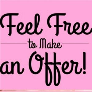 I accept all reasonable offers.